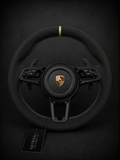 Porsche GT Performance Steering Wheel – Full Alcantara & Green Center Stripe